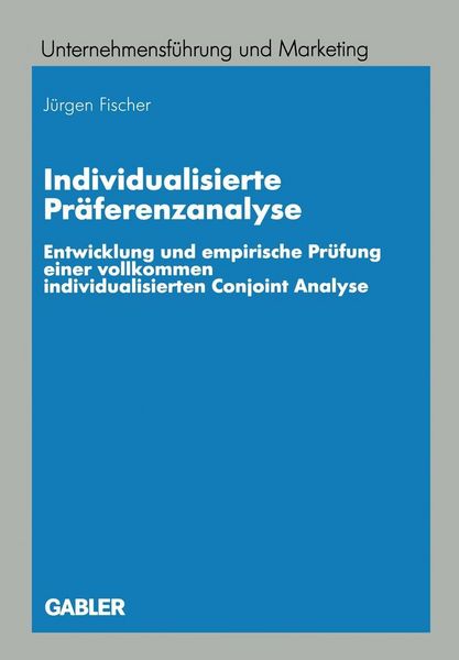 Produktbild: Individualisierte Pr&auml;ferenzanalyse