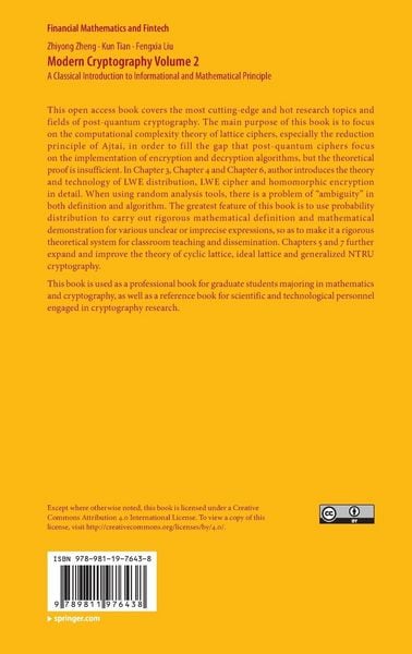 Produktbild: Modern Cryptography Volume 2