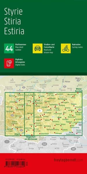 Produktbild: freytag & berndt Stra&szlig;enkarte Steiermark 1:150.000