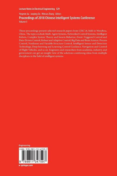 Produktbild: Proceedings of 2018 Chinese Intelligent Systems Conference