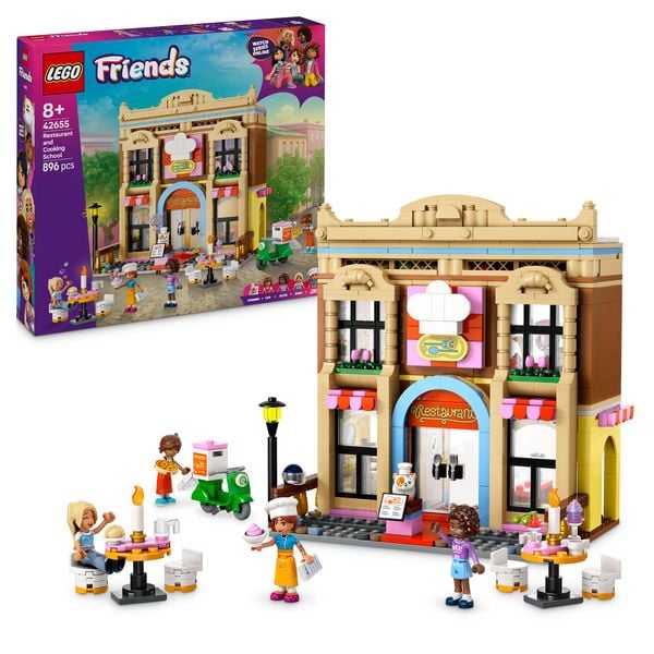 Produktbild: LEGO Friends Restaurant und Kochschule, Geschenkidee für Mädchen 42655
