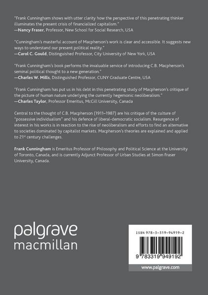 Produktbild: The Political Thought of C.B. Macpherson