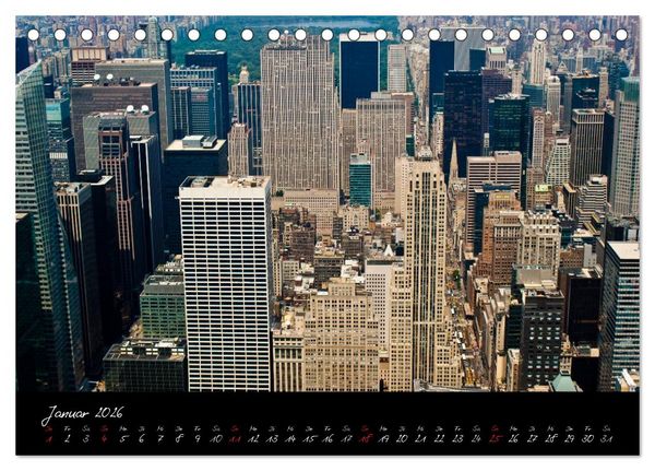 Produktbild: Ansichten einer Stadt: New York (Tischkalender 2026 DIN A5 quer), CALVENDO Monatskalender