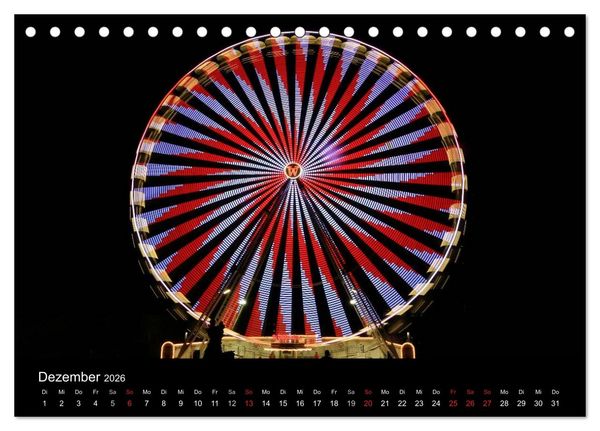 Produktbild: Wenn es Nacht wird im Ruhrgebiet (Tischkalender 2026 DIN A5 quer), CALVENDO Monatskalender