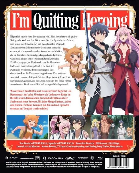 Produktbild: I'm Quitting Heroing - Vol. 1 (Ep. 1-6)