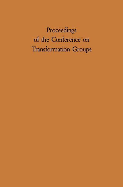 Produktbild: Proceedings of the Conference on Transformation Groups