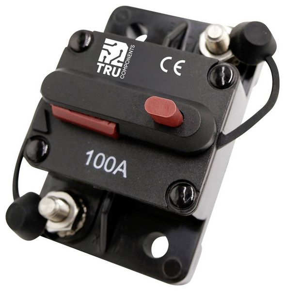 Produktbild: TRU COMPONENTS TC-13596600 Sicherungsautomat 100A Schwarz 1St.