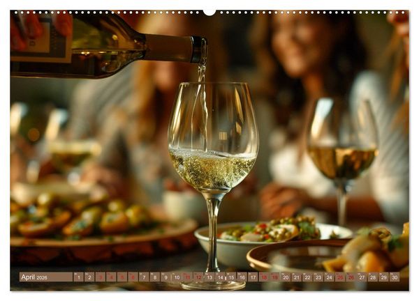 Produktbild: Wein begeistert (Wandkalender 2026 DIN A2 quer), CALVENDO Monatskalender