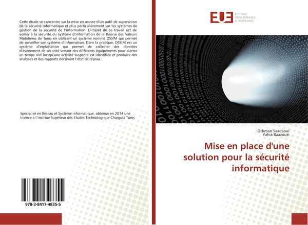 Produktbild: Mise en place d'une solution pour la s&eacute;curit&eacute; informatique