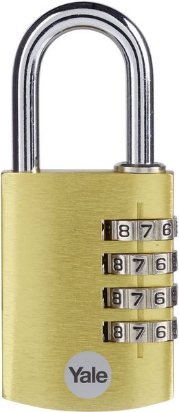Produktbild: YALE YE3CB/38/131/1/GO Vorh&auml;ngeschloss 38mm Gold Zahlenschloss