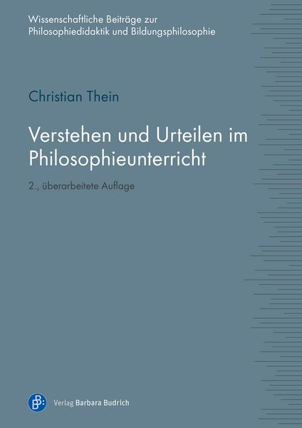 Produktbild: Verstehen und Urteilen im Philosophieunterricht