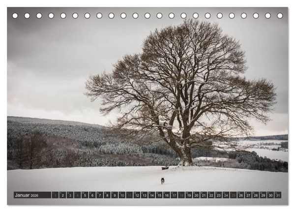Produktbild: Unterwegs im Hunsr&uuml;ck (Tischkalender 2026 DIN A5 quer), CALVENDO Monatskalender