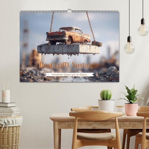 Produktbild: Rost trifft Nostalgie (Wandkalender 2026 DIN A2 quer), CALVENDO Monatskalender