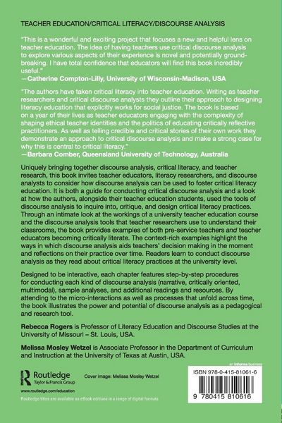 Produktbild: Designing Critical Literacy Education through Critical Discourse Analysis
