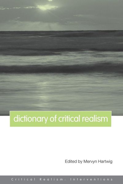 Produktbild: Dictionary of Critical Realism