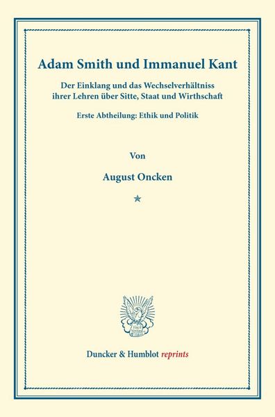 Produktbild: Adam Smith und Immanuel Kant.