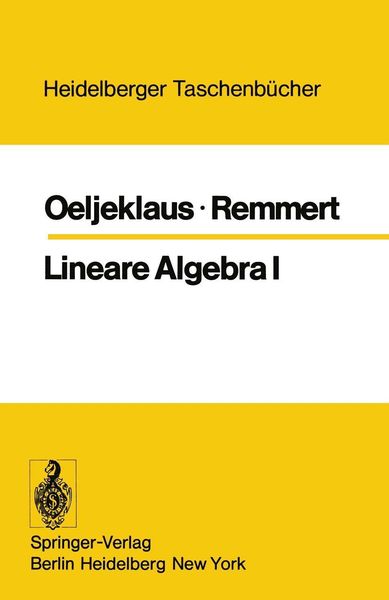 Produktbild: Lineare Algebra I