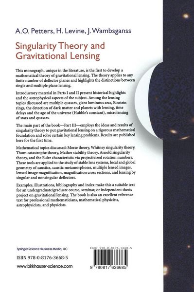 Produktbild: Singularity Theory and Gravitational Lensing