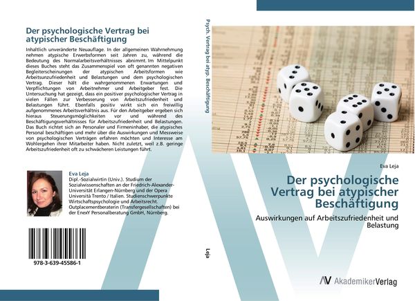 Produktbild: Der psychologische Vertrag bei atypischer Besch&auml;ftigung