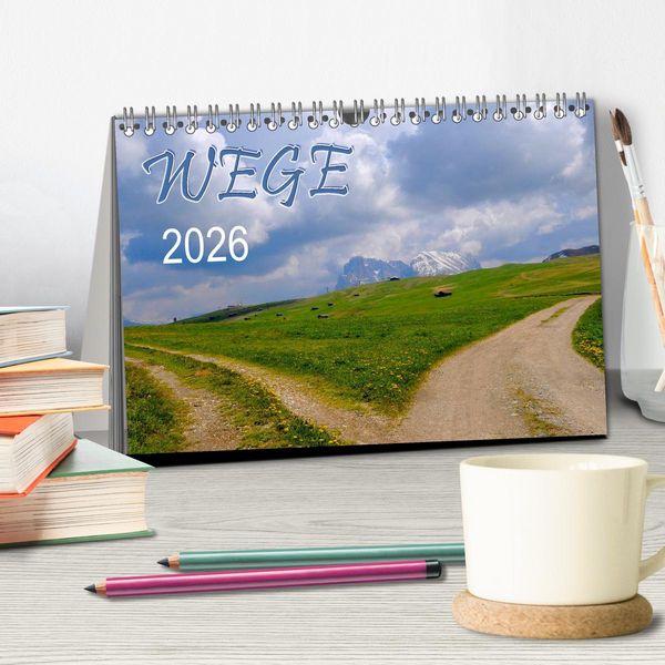 Produktbild: Wege 2026 (Tischkalender 2026 DIN A5 quer), CALVENDO Monatskalender