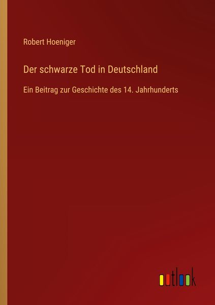 Produktbild: Der schwarze Tod in Deutschland