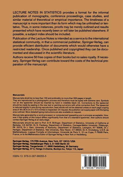 Produktbild: Infinitely Divisible Statistical Experiments