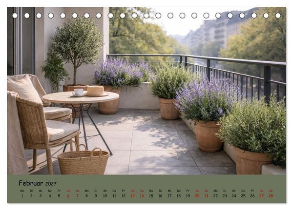 Produktbild: Urbane Oasen - Wo die Stadt aufblüht (Tischkalender 2027 DIN A5 quer), CALVENDO Monatskalender