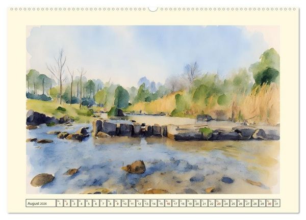 Produktbild: Liebenswerte Stadt M&uuml;nster (hochwertiger Premium Wandkalender 2026 DIN A2 quer), Kunstdruck in Hochglanz