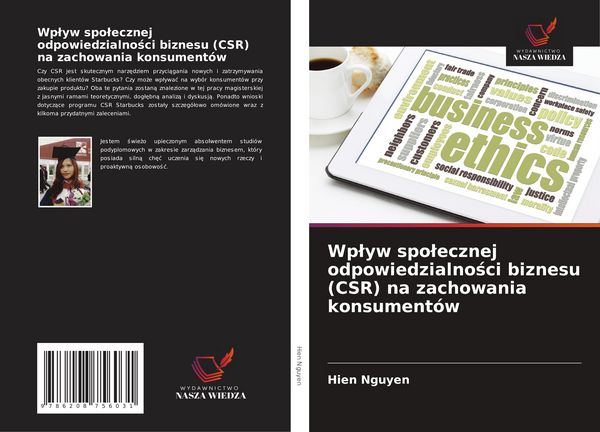 Produktbild: Wp&iquest;yw spo&iquest;ecznej odpowiedzialno&iquest;ci biznesu (CSR) na zachowania konsument&oacute;w