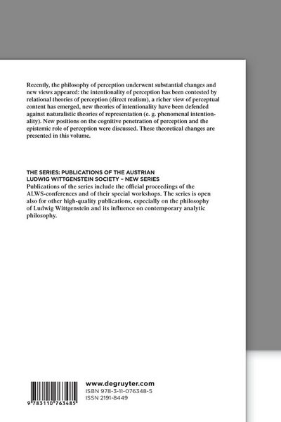 Produktbild: The Philosophy of Perception
