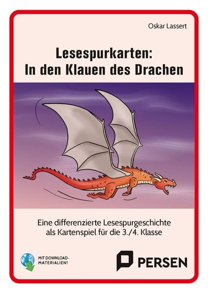 Lesespurkarten: In den Klauen des Drachen, Set von Oskar Lassert, Persen Verlag in der AAP Lehrerwelt GmbH, 978-3-403-20960-7