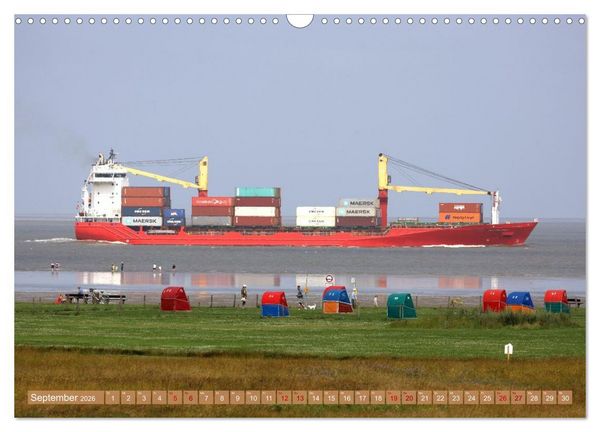 Produktbild: Cuxland, Urlaubsgl&uuml;ck zwischen Nordsee und Elbe (Wandkalender 2026 DIN A3 quer), CALVENDO Monatskalender