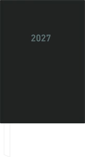 Produktbild: Buchkalender 1T/1S schwarz 2027