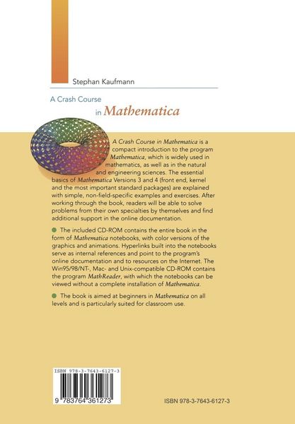 Produktbild: A Crash Course in Mathematica
