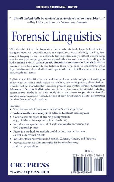 Produktbild: Forensic Linguistics