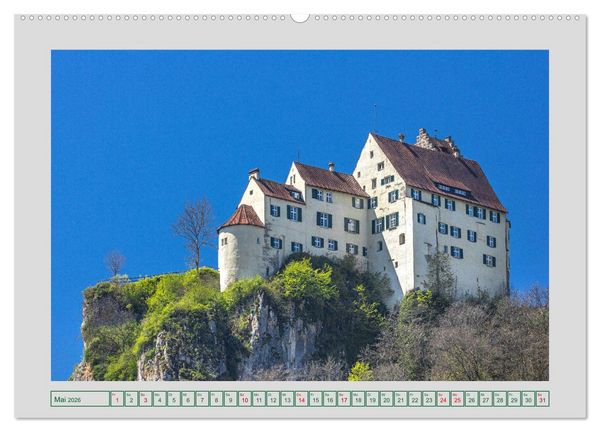 Produktbild: Schl&ouml;sser in Baden-W&uuml;rttemberg (hochwertiger Premium Wandkalender 2026 DIN A2 quer), Kunstdruck in Hochglanz