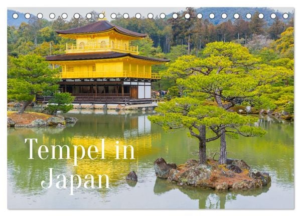 Tempel in Japan (Tischkalender 2025 DIN A5 quer), CALVENDO Monatskalender