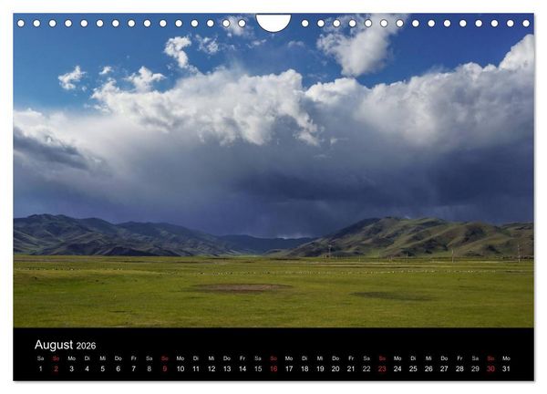 Produktbild: Mongolei - Zwischen Mittelalter und Moderne (Wandkalender 2026 DIN A4 quer), CALVENDO Monatskalender