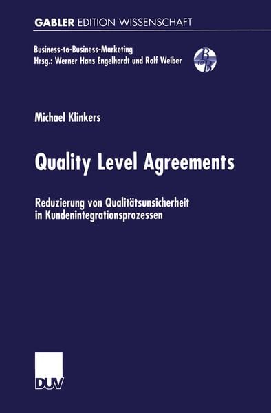 Produktbild: Quality Level Agreements