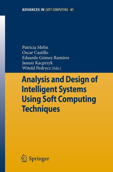 Produktbild: Analysis and Design of Intelligent Systems Using Soft Computing Techniques