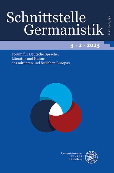 Produktbild: Schnittstelle Germanistik, Bd 3.2 (2023)
