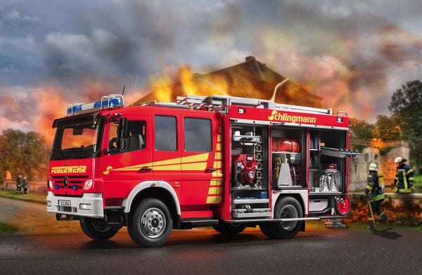 Produktbild: Revell 07404 Schlingmann LF 20/16 Feuerwehrauto Bausatz 1:24
