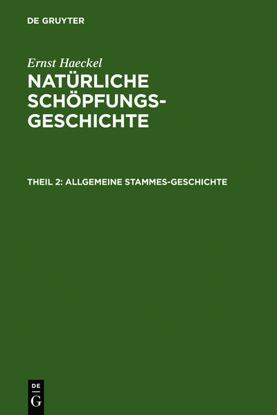 Produktbild: Allgemeine Stammes-Geschichte