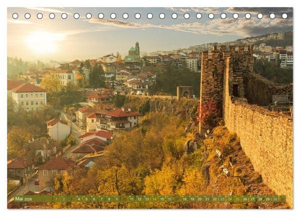 Produktbild: Veliko Tarnovo - Die romantischste Stadt Bulgariens (Tischkalender 2026 DIN A5 quer), CALVENDO Monatskalender