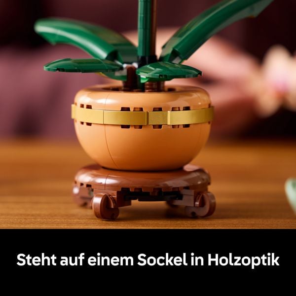 Produktbild: LEGO Botanicals 10343 Mini-Orchidee, Kunstblumen Set f&uuml;r Erwachsene