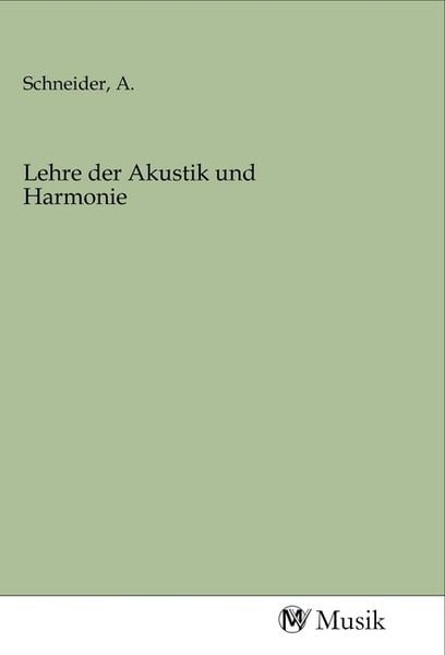Produktbild: Lehre der Akustik und Harmonie
