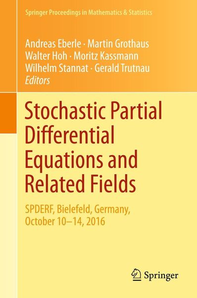Produktbild: Stochastic Partial Differential Equations and Related Fields