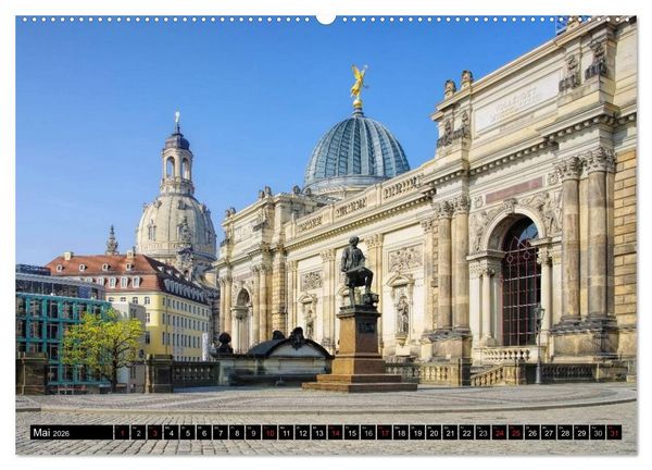 Produktbild: Dresden - Wundersch&ouml;nes Elbflorenz (Wandkalender 2026 DIN A2 quer), CALVENDO Monatskalender