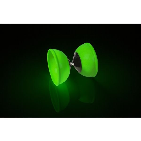 Produktbild: Diabolo mit 2 Holzst&auml;ben Glow in the Dark