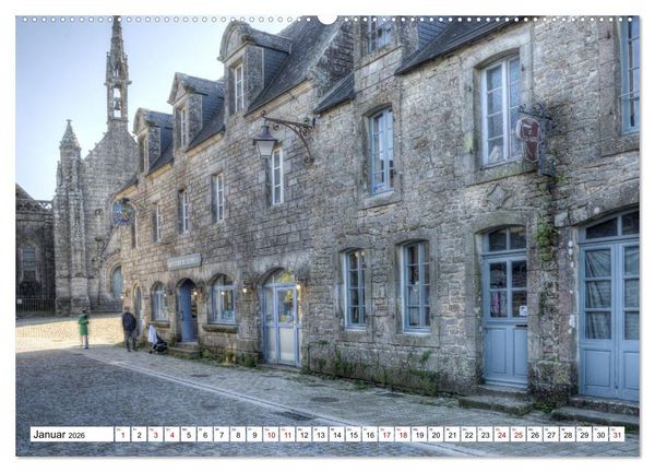 Produktbild: Locronan, ein Highlight in der Bretagne (hochwertiger Premium Wandkalender 2026 DIN A2 quer), Kunstdruck in Hochglanz